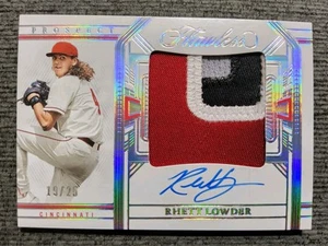 Patch Auto 2024 Panini Impeccabile Rhett Lowder 19/25!!! Reds Rookie SP Prospect! - Foto 1 di 4