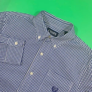 CHAPS Herren Small Gingham Check Button Down Hemd Stretch pflegeleicht - Bild 1 von 6