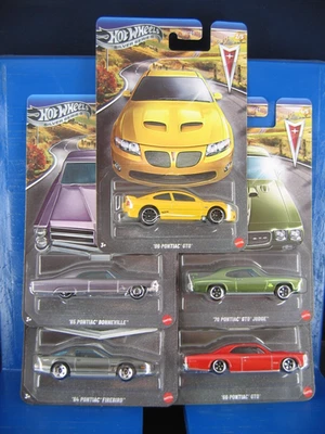 JUEGO COMPLETO DE 5 PONTIAC SERIE PLATA HOT WHEELS 100 ANIVERSARIO Foto 1 de 4