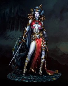 Modellino Fantasy Regina Vampiro 75mm scala 1/24 - kit modellino in resina per collezionisti - Foto 1 di 5