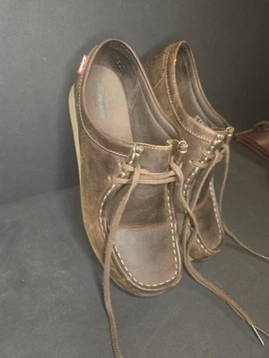 Clarks Collection Shoes Womens 10M Padmora Wallabee Oxford Brown Leather - Image 1 of 4