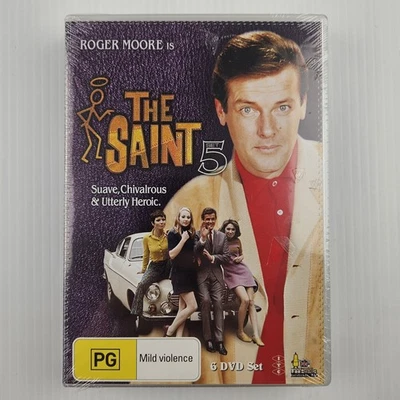 The Saint : Set 5 (DVD, R0, 1966) Adventures 96 - 118 - Roger Moore New & Sealed - Image 1 of 4
