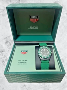 TAG Heuer x KITH Formula 1 Green Watch Limited to 825 Pieces Wouldwide Swissmade - Picture 1 of 6