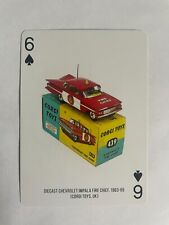 Diecast Chevrolet Fire Chief Toy Car Vintage Model Tootsietoys Playing Swap Card
