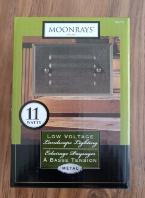 Moonrays 低压金属景观灯黑色饰面 11 瓦 # 95757 全新 — 第 1/4 张图片