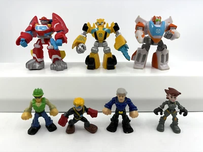 Lote de 7 figuras Playskool Heroes Transformers Recue Bots Foto 1 de 4