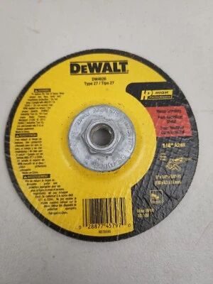 Muela abrasiva DeWalt DW4626 6”x1/4”x5/8 - 11" tipo 27 paquete de 10 Foto 1 de 4