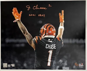 Ja’Marr Chase Autograph Signed & Insc Bengals 16x20 Spotlight Photo Fanatics - Picture 1 of 4