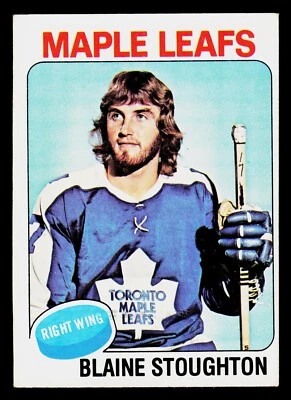 1975-76 Topps Hockey Card #265 Blaine Stoughton Toronto Maple Leafs - Image 1 of 2