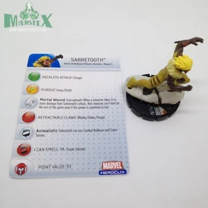 Heroclix Gigante Talla X-Men Set Diente de Sable #040 Figura Rara con Tarjeta! - Imagen 1 de 1