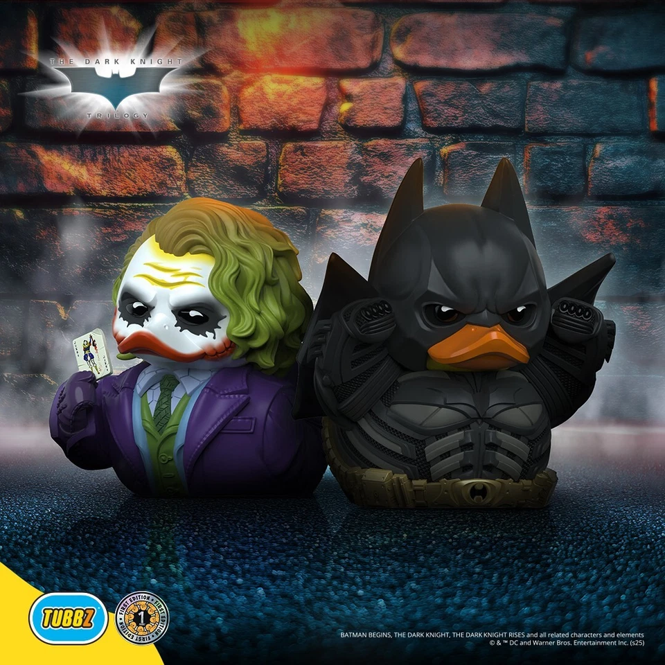 Batman | Joker The Dark Knight DC Comics Badeenten Sammelfiguren Bundle TUBBZ - Bild 1 von 1