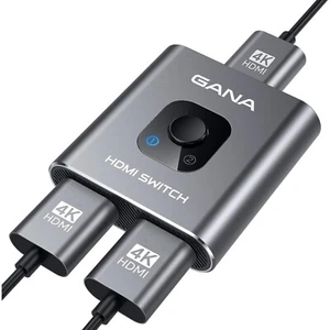GANA 4K@60Hz HDMI Switch - Bidirektionaler HDMI Umschalter 2 In 1 Out - Bild 1 von 1