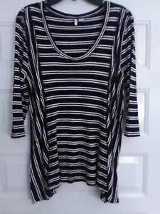 CATO Misses Size L ~ 3/4 Sleeve Length Pullover Tunic ~ Thin Ribbed ~ Stretchy - Picture 1 of 8