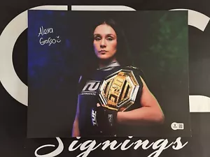 ALEXA GRASSO SIGNED 11x14 FOTO. MMA. BECKETT COA. UFC FLYWEIGHT CHAMPION MEXICO - Bild 1 von 2