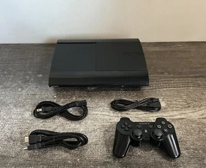 Sony PlayStation 3 PS3 Super Slim Console 250GB CECH-4001B With OEM Controller - Picture 1 of 16