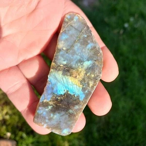 Dünner Anschliff  Labradorit  Labradorite Mondstein Spektrolit Fantasie Zen - Bild 1 von 4