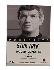 Star Trek: TOS 40th Anniv. Ser. 2 Portraits #PT28 / Mark Lenard as Sarek / Mint - Picture 1 of 2