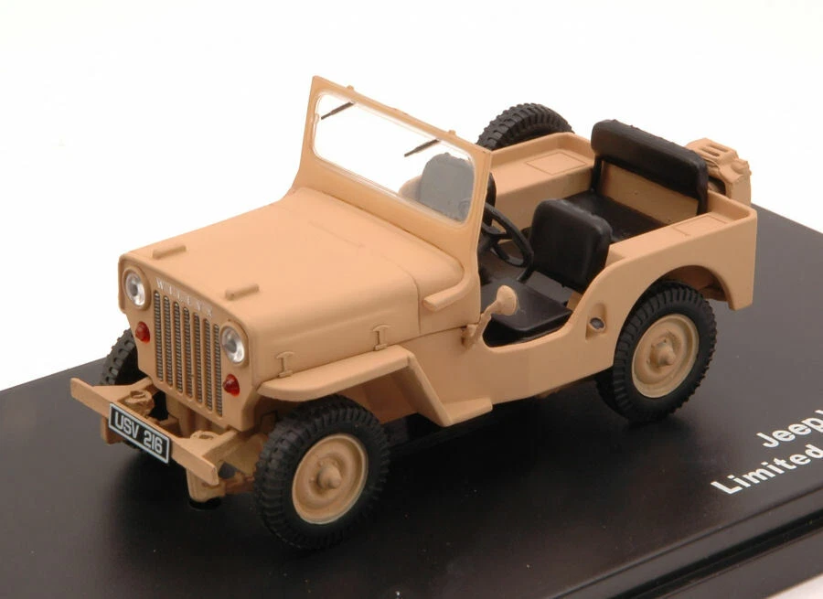 Jeep Willys Cj3b 1953 Open Desert Sand 1:43 Model TRIPLE 9 - Immagine 1 di 1