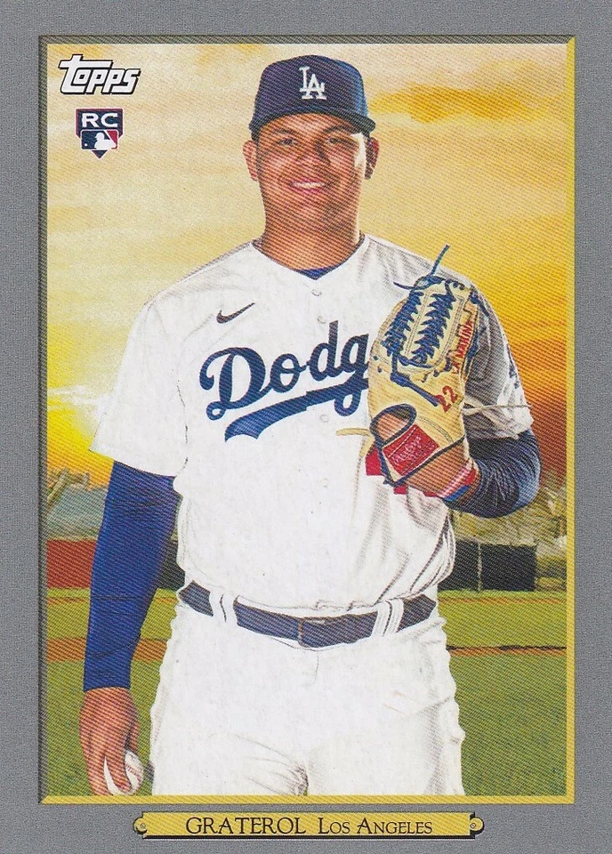 2020 TOPPS SERIES 2 RC BRUSDAR GRATEROL DODGERS TURKEY RED PROMINENT C5320 - Image 1 of 2