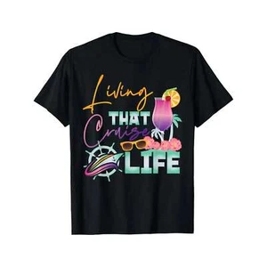 Women's Cruise Vacation Letter Printed Short Sleeve T-shirt,Lounge Clothes - Picture 1 of 12