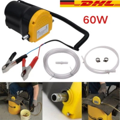 D LIAN DONG 12V 60W Ölabsaugpumpe Dieselpumpe Ölpumpe Kraftstoffpumpe Ölwechsel Elektrisch