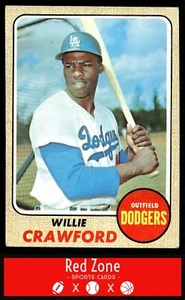 1968 Topps - #417 Willie Crawford EX - Picture 1 of 2