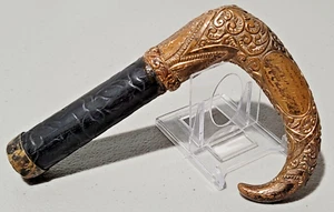 Bastón grabado adornado masónico 1891 tapa firmada "ML GRADE TEAM" masones - Imagen 1 de 9