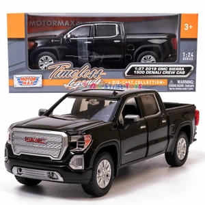 MOTORMAX 1:27 2019 GMC SIERRA 1500 DENALI CREW CAB PICKUP TRUCK BLUE 79362 79361 - Picture 1 of 27