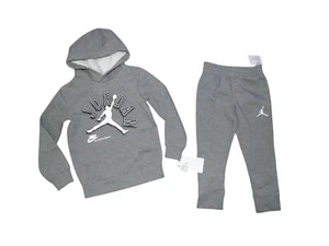 Air Jordan Nike Boys Outfit Pants Joggers Hoodie Sweatshirt Set Kids 3-4 Years - Picture 1 of 4