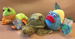 Webkinz Lil'Kinz Plush HM438 Pucker Fish HS109 Frog w/CODE Signature Sea Turtle - Picture 1 of 4