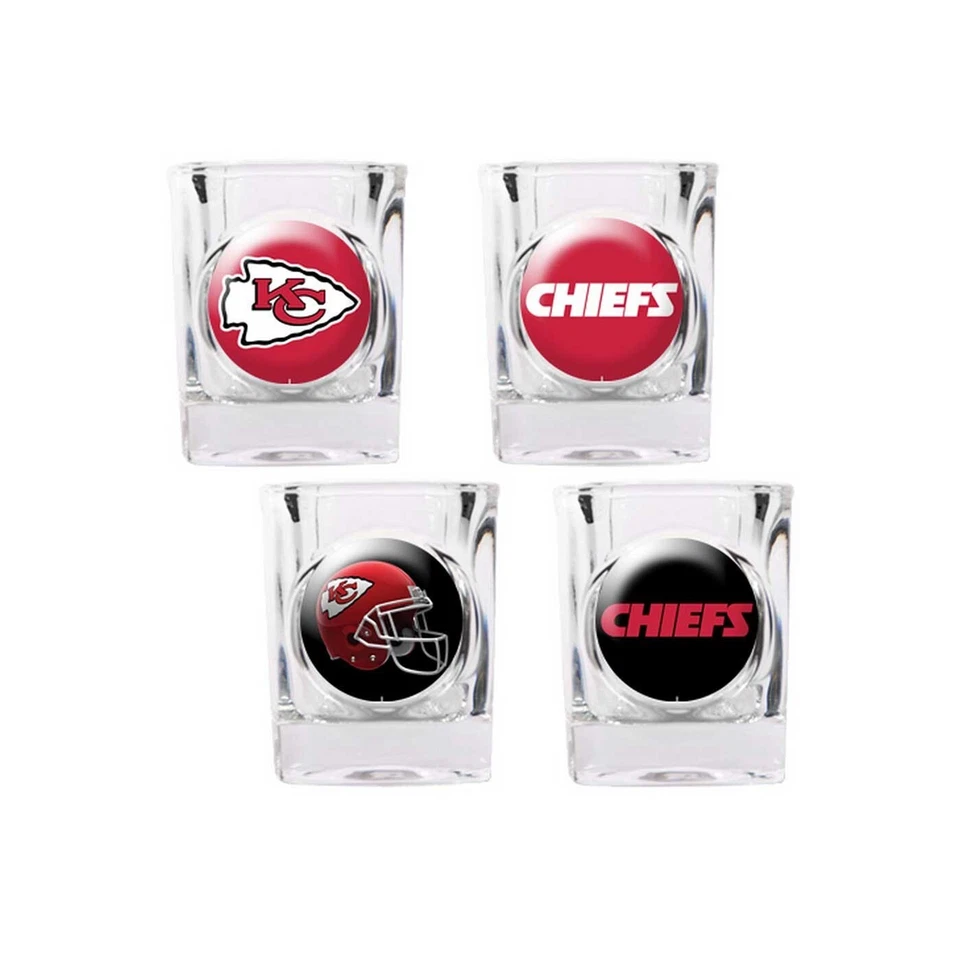 Kansas City Chiefs Juego de 4 Piezas Logotipos NFL Foto 1 de 1