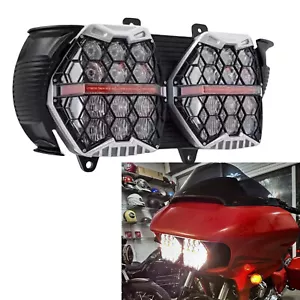 Motorcycle Headlight Lamp Light For Harley Davidson Road Glide 2015-2023 2022 - Foto 1 di 6