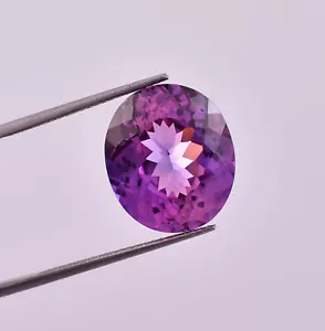 Makelloser 14 x 12 mm natürlicher Bi-Color Java Pflaume Saphir 10,60 Ct (GIT zertifiziert) - Bild 1 von 6