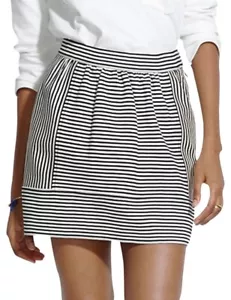 Falda para mujer MADEWELL Giratoria Ponte talla 4 mini tejida negra blanca - Imagen 1 de 8
