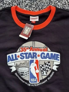 NBA 35th Annual All Star Game commemorative hockey jersey. Black 4XL - Picture 1 of 7