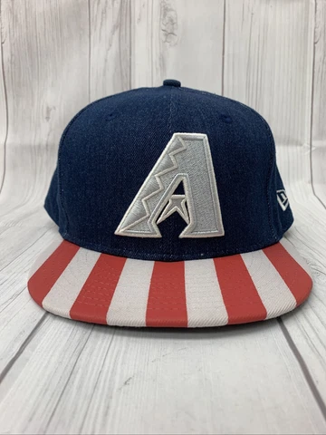 Arizona Diamondbacks New Era Fully Flagged 9FIFTY Adjustable Hat - Navy/Red Cover
