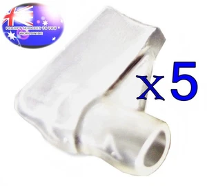 From OZ Quality 5PC Right Angle 6.3MM Spade Terminal Insulator Clear Protector - Picture 1 of 3