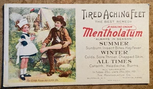 Mentholatum Advertisement Early Ink Blotter with The Little Nurse USA - Picture 1 of 1