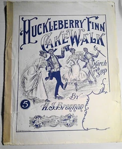 Huckleberry Finn Cake Walk; Two-step - sheet music, 1914 original - Picture 1 of 8
