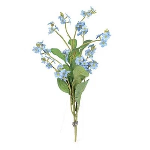 Artifical Silk Flowers Forget Me Not Bundle / Bunch Blue 29cm - Picture 1 of 1