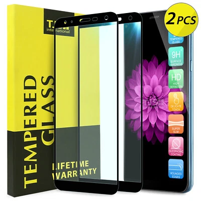 TJS 2-Pcs For [LG K40/K12 Plus/X4 2019] Cover Tempered Glass Screen Protector - Image 1 of 4