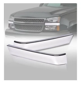 Grille Trim Set, Compatible with 2003-2007 Chevy Silverado (Silver) - Picture 1 of 9