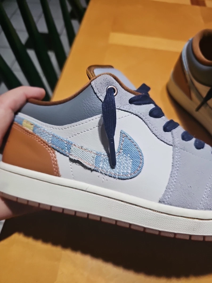 ⭐*︎様 AIR JORDAN 1 LOW SE デニム Jordan 1 Low SE WRMK Sashiko Denim Men's - FN7670-493 - US