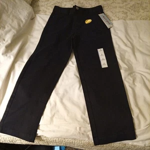 Cat & Jack Navy Black Straight School Uniform Pants Boys Size 8 NEW - Picture 1 of 9