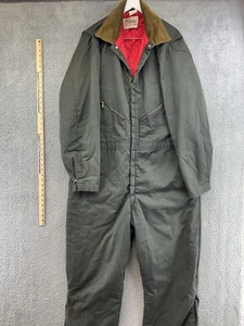 Walls Blizzard Pruf Dark Green Full Zip Insulated Snow Suit Men's Size 3XL POE - Picture 1 of 16
