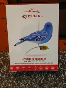 Hallmark Andenken Weihnachtsschmuck Schönheit der Vögel "Mountain Bluebird" 2017 - Bild 1 von 8
