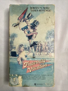 Fraternity Vacation VHS 1985 Tape New World Teen Comedy Spring Break Rare Movie - Picture 1 of 5