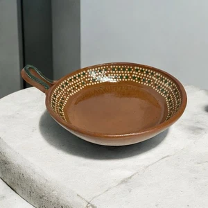Sarten de Barro Mexican Terracotta Cooking Pot 10.5" Frying Pan Clay Folk Art - Picture 1 of 8