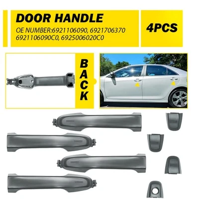 Manija de puerta exterior gris para Toyota Camry 2012 2013 2014 2015 2017 2016 4 piezas Foto 1 de 4