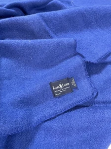 Vintage 90er Ralph Lauren 100% Wolle Camp Decke USA XXL King Size 108 x 90 - Bild 1 von 8